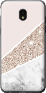 Чехол на Samsung Galaxy J7 2018 Пастельный мрамор 4342u-1502 (Серый)