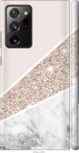 Чехол на Samsung Galaxy Note 20 Ultra Пастельный мрамор 4342m-2051 (Серый)