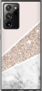 Чехол на Samsung Galaxy Note 20 Ultra Пастельный мрамор 4342t-2051 (Серый)