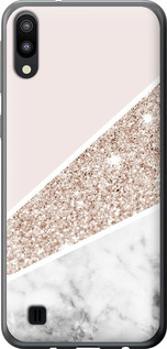 Чехол на Samsung Galaxy M10 Пастельный мрамор 4342u-1661 (Серый)