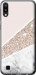 Чехол на Samsung Galaxy M10 Пастельный мрамор 4342u-1661 (Серый)