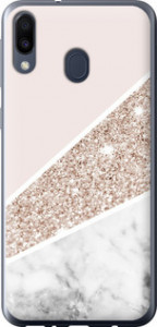 Чехол на Samsung Galaxy M20 Пастельный мрамор 4342t-1660 (Серый)