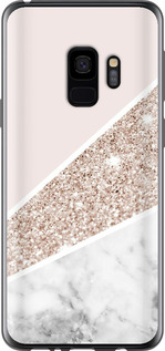 Чехол на Samsung Galaxy S9 Пастельный мрамор 4342t-1355 (Серый)