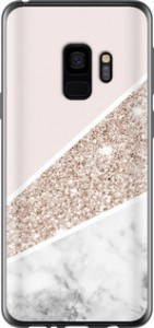 Чехол на Samsung Galaxy S9 Пастельный мрамор 4342t-1355 (Серый)