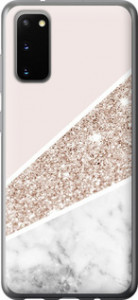 Чехол на Samsung Galaxy S20 Пастельный мрамор 4342u-1824 (Серый)
