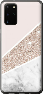 Чехол на Samsung Galaxy S20 Plus Пастельный мрамор 4342t-1822 (Серый)