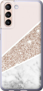 Чохол на Samsung Galaxy S21 Пастельний мармур 4342u-2114 (Сірий)