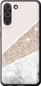 Чехол на Samsung Galaxy S21 FE Пастельный мрамор 4342u-2302 (Серый)