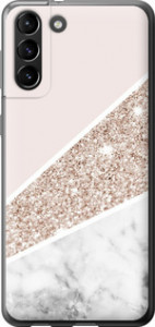 Чехол на Samsung Galaxy S21 Plus Пастельный мрамор 4342t-2115 (Серый)