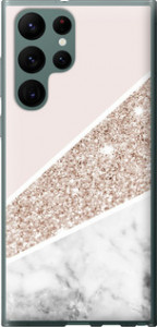 Чехол на Samsung Galaxy S22 Ultra Пастельный мрамор 4342u-2500 (Серый)