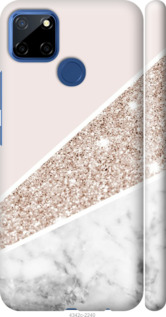 Чехол на Realme 7i Пастельный мрамор 4342m-2486 (Серый)
