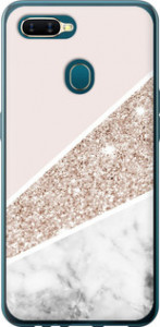 Чехол на Oppo A12 Пастельный мрамор 4342u-2557 (Серый)