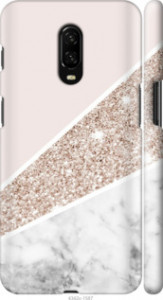 Чехол на OnePlus 6T Пастельный мрамор 4342m-1587 (Серый)