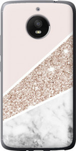 Чехол на Motorola Moto E4 Plus Пастельный мрамор 4342u-1000 (Серый)