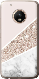 Чохол на Motorola Moto G5 PLUS Пастельний мармур 4342t-1038 (Сірий)