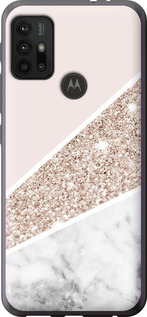 Чехол на Motorola Moto G10 Пастельный мрамор 4342u-2319 (Серый)