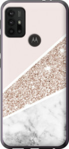 Чехол на Motorola Moto G10 Пастельный мрамор 4342u-2319 (Серый) для Motorola Moto G10