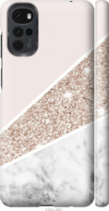 Чехол на Motorola G22 Пастельный мрамор 4342m-2681 (Серый)