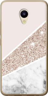 Чехол на Meizu M5 Пастельный мрамор 4342u-420 (Серый)
