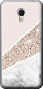 Чехол на Meizu MX6 Пастельный мрамор 4342t-259 (Серый)