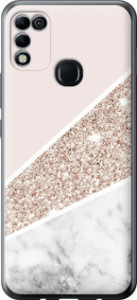Чехол на Infinix Hot 11 Play Пастельний мармур 4342u-2756 (Сірий)