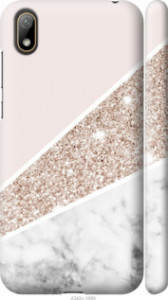Чехол на Huawei Y5 2019 Пастельный мрамор 4342m-1695 (Серый)
