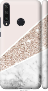 Чохол на Huawei Y6p Пастельний мармур 4342m-1952 (Сірий)