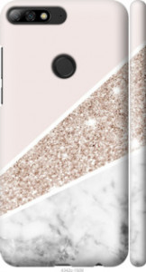 Чехол на Huawei Y7 Prime 2018 Пастельный мрамор 4342m-1509 (Серый) для Huawei Y7 Prime (2018)