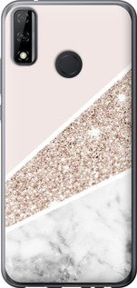 Чехол на Huawei Y8s Пастельный мрамор 4342u-2027 (Серый)