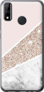 Чехол на Huawei Y8s Пастельный мрамор 4342u-2027 (Серый)