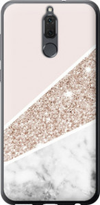 Чехол на Huawei Mate 10 Lite Пастельный мрамор 4342t-1240 (Серый)