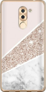 Чехол на Huawei Honor 6X Пастельный мрамор 4342u-460 (Серый) для Huawei Honor 6X
