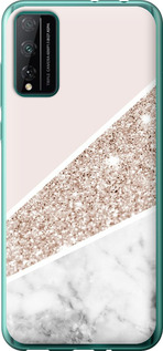 Чехол на Huawei Honor Play 4T Pro Пастельный мрамор 4342u-1914 (Серый)