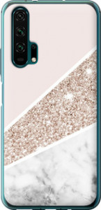 Чехол на Huawei Honor 20 Pro Пастельный мрамор 4342t-1702 (Серый)