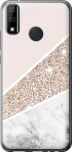 Чехол на Huawei P Smart 2020 Пастельный мрамор 4342u-2060 (Серый)