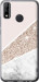 Чехол на Huawei P Smart 2020 Пастельный мрамор 4342u-2060 (Серый)