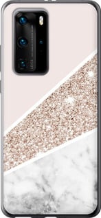 Чехол на Huawei P40 Pro Пастельный мрамор 4342u-1839 (Серый)