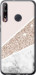 Чехол на Huawei P40 Lite E Пастельный мрамор 4342t-1875 (Серый)