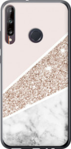 Чехол на Huawei P40 Lite E Пастельный мрамор 4342u-1875 (Серый) для Huawei P40 Lite E