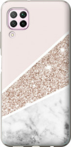 Чехол на Huawei P40 Lite Пастельный мрамор 4342u-1887 (Серый)