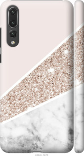 Чехол на Huawei P20 Pro Пастельный мрамор 4342m-1470 (Серый)