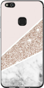 Чехол на Huawei P10 Lite Пастельный мрамор 4342u-896 (Серый)