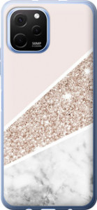 Чехол на Huawei Nova Y61 Пастельный мрамор 4342u-2983 (Серый)