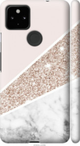 Чехол на Google Pixel 5A Пастельный мрамор 4342m-2286 (Серый)