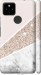 Чехол на Google Pixel 5A Пастельный мрамор 4342m-2286 (Серый)