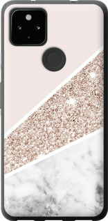 Чехол на Google Pixel 5A Пастельный мрамор 4342t-2286 (Серый)