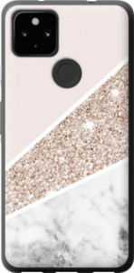 Чехол на Google Pixel 5A Пастельный мрамор 4342t-2286 (Серый)