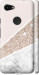 Чехол на Google Pixel 3a XL Пастельный мрамор 4342m-1713 (Серый)