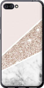 Чехол на Asus ZenFone 4 Max ZC554KL Пастельный мрамор 4342u-1035 (Серый)