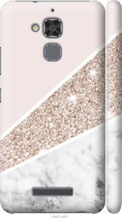 Чехол на Asus Zenfone 3 Max ZC520TL Пастельный мрамор 4342m-442 (Серый)